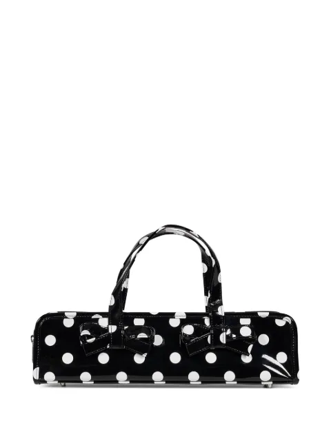 Comme Des Garçons Girl tote con detalle de moño y lunares