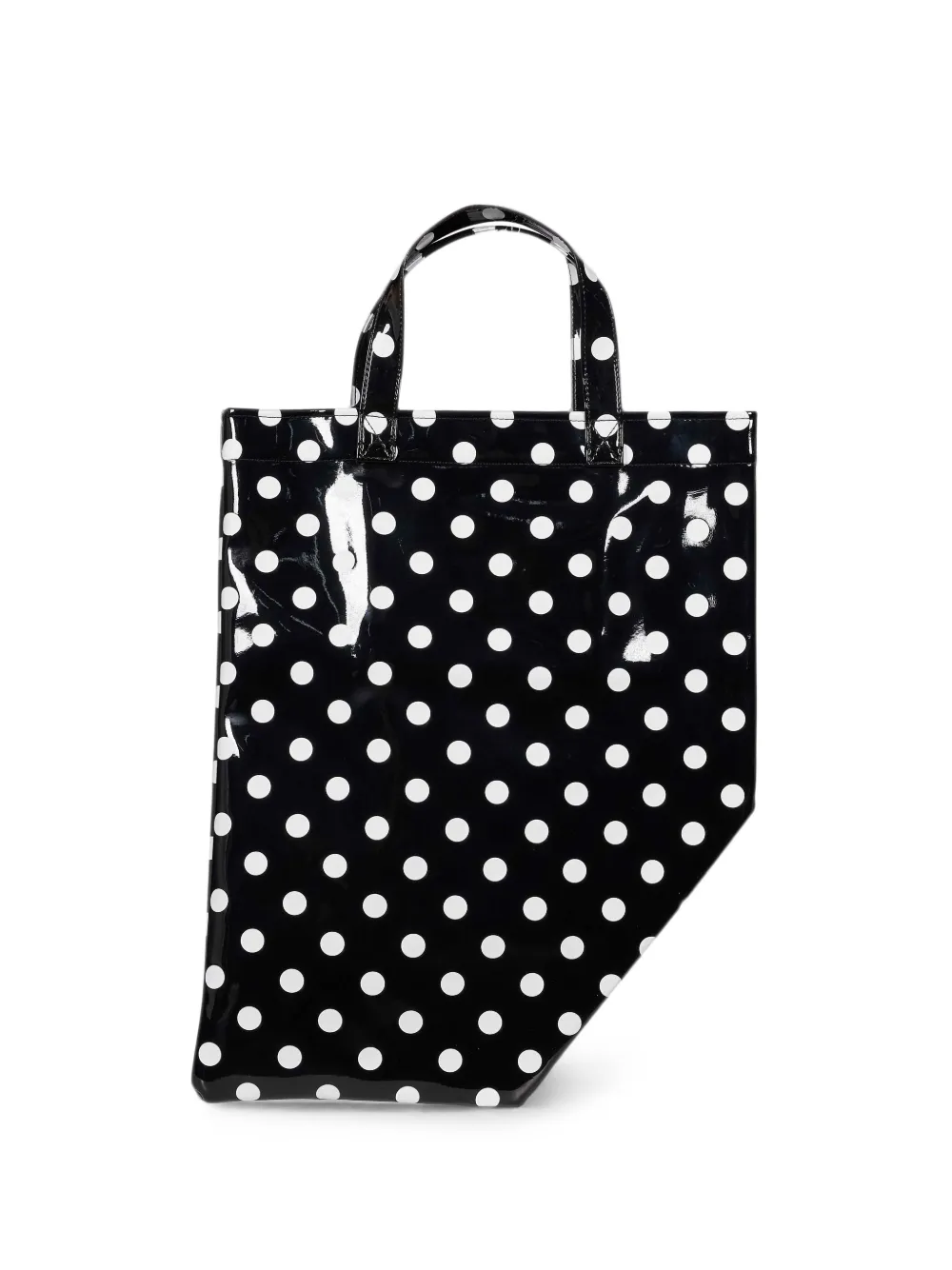 Comme Des Garçons polka-dot asymmetric tote bag