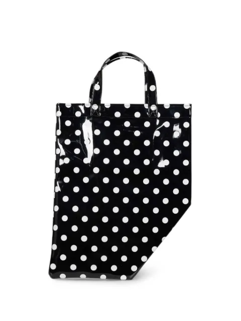 Comme Des Garçons polka-dot asymmetric tote bag