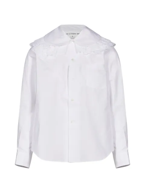 Comme Des Garçons ruffled broderie-anglaise shirt
