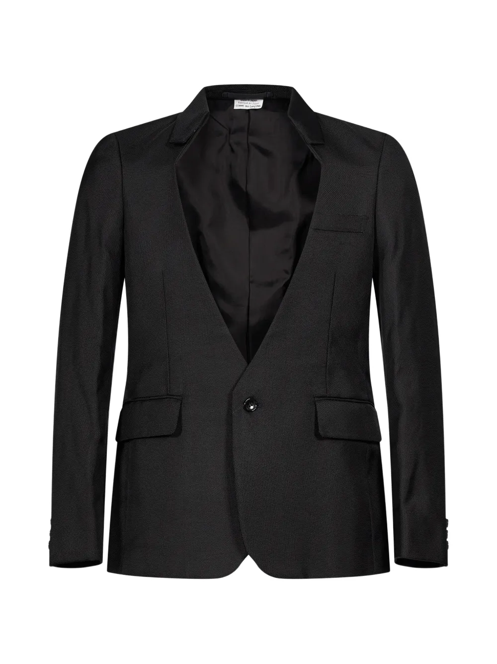 Comme des Garçons Homme Plus cut-out single-breasted blazer - Noir