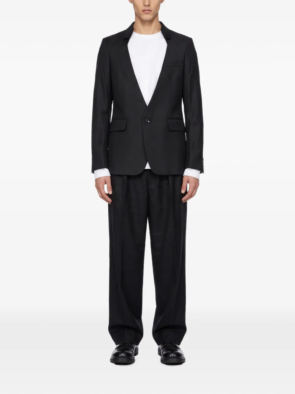Comme des Garçons Homme Plus Blazer met enkele rij knopen Zwart