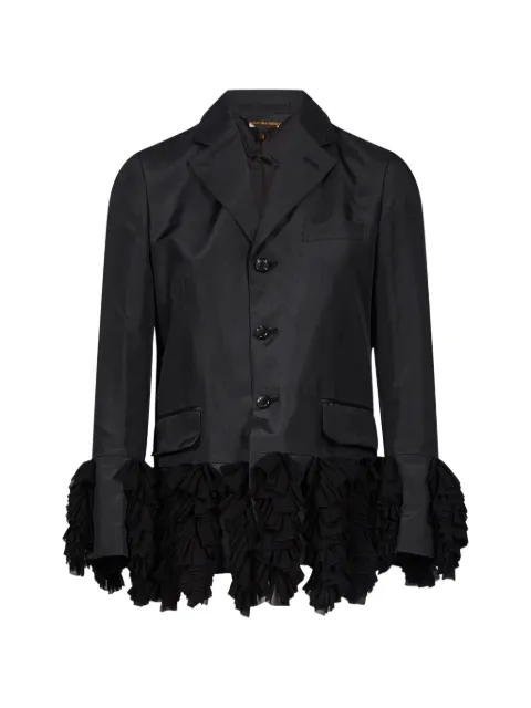 Comme Des Garçons ruffled-trim tailored jacket