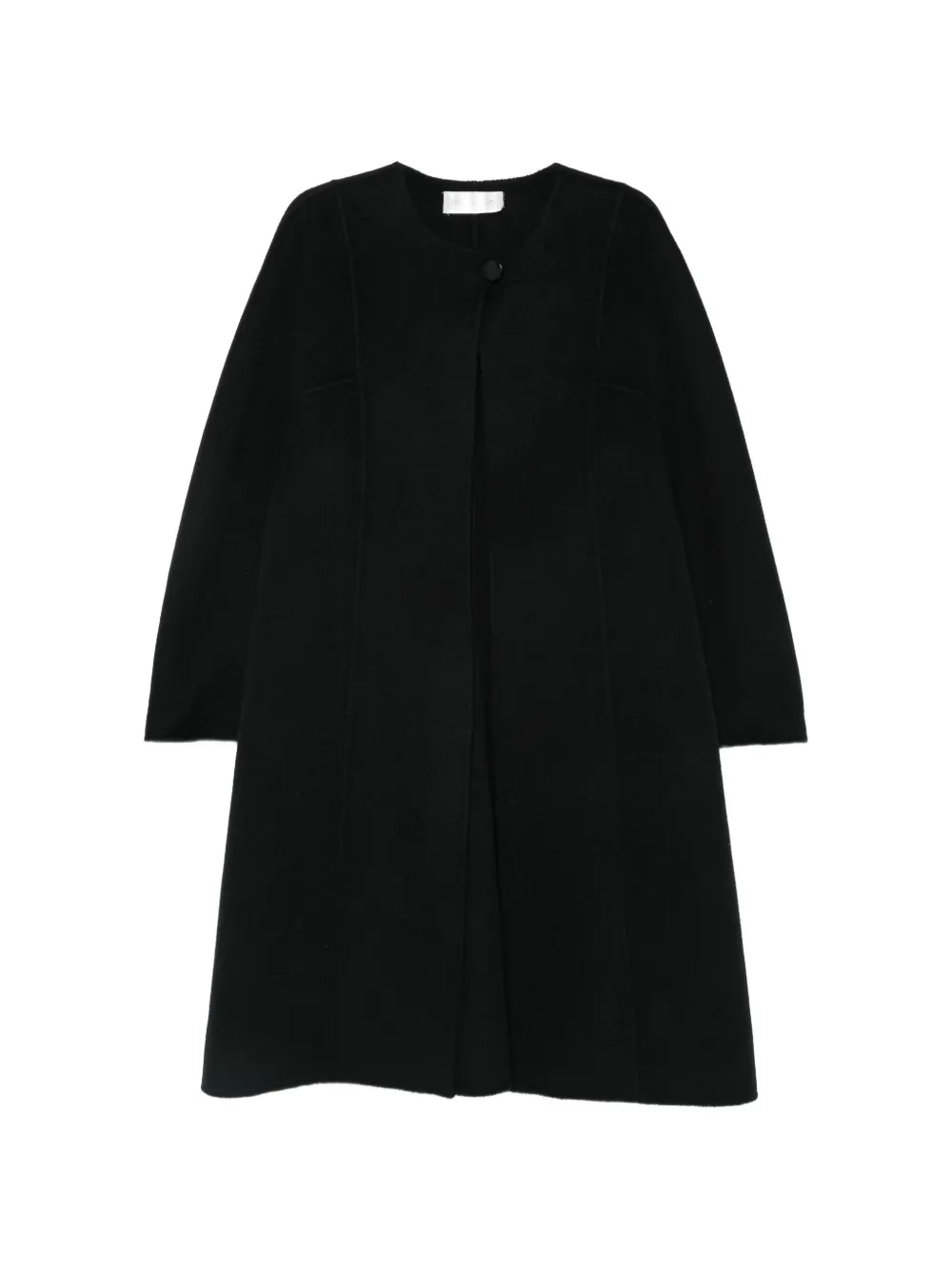 Mila Schon Vintage 1960s single-button cape coat - Black