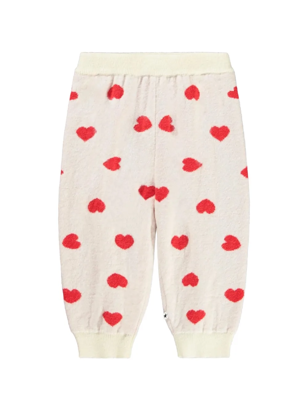 Molo heart-intarsia track pants - Toni neutri