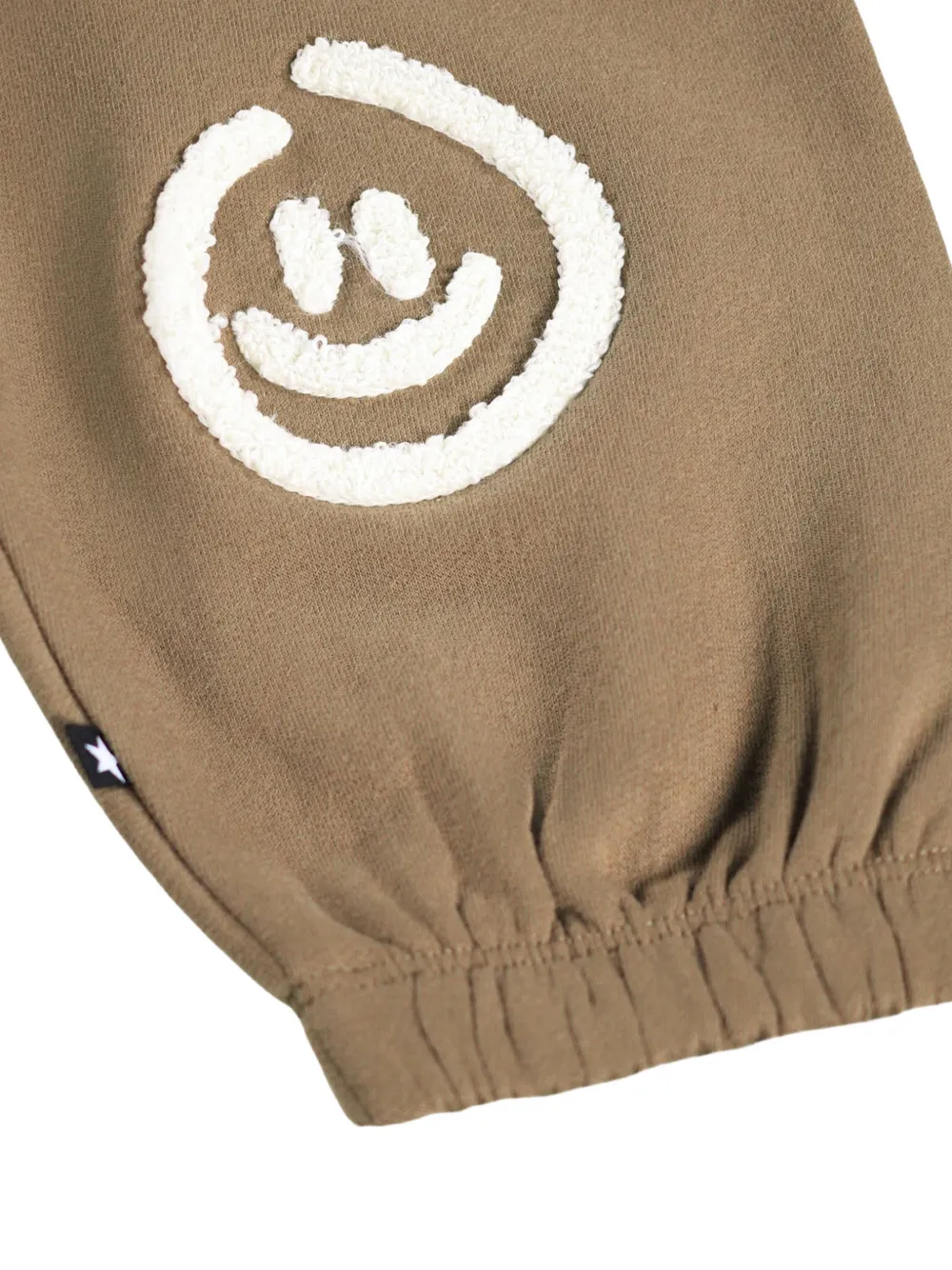 Molo Simon trainingsbroek met smiley-patch Bruin