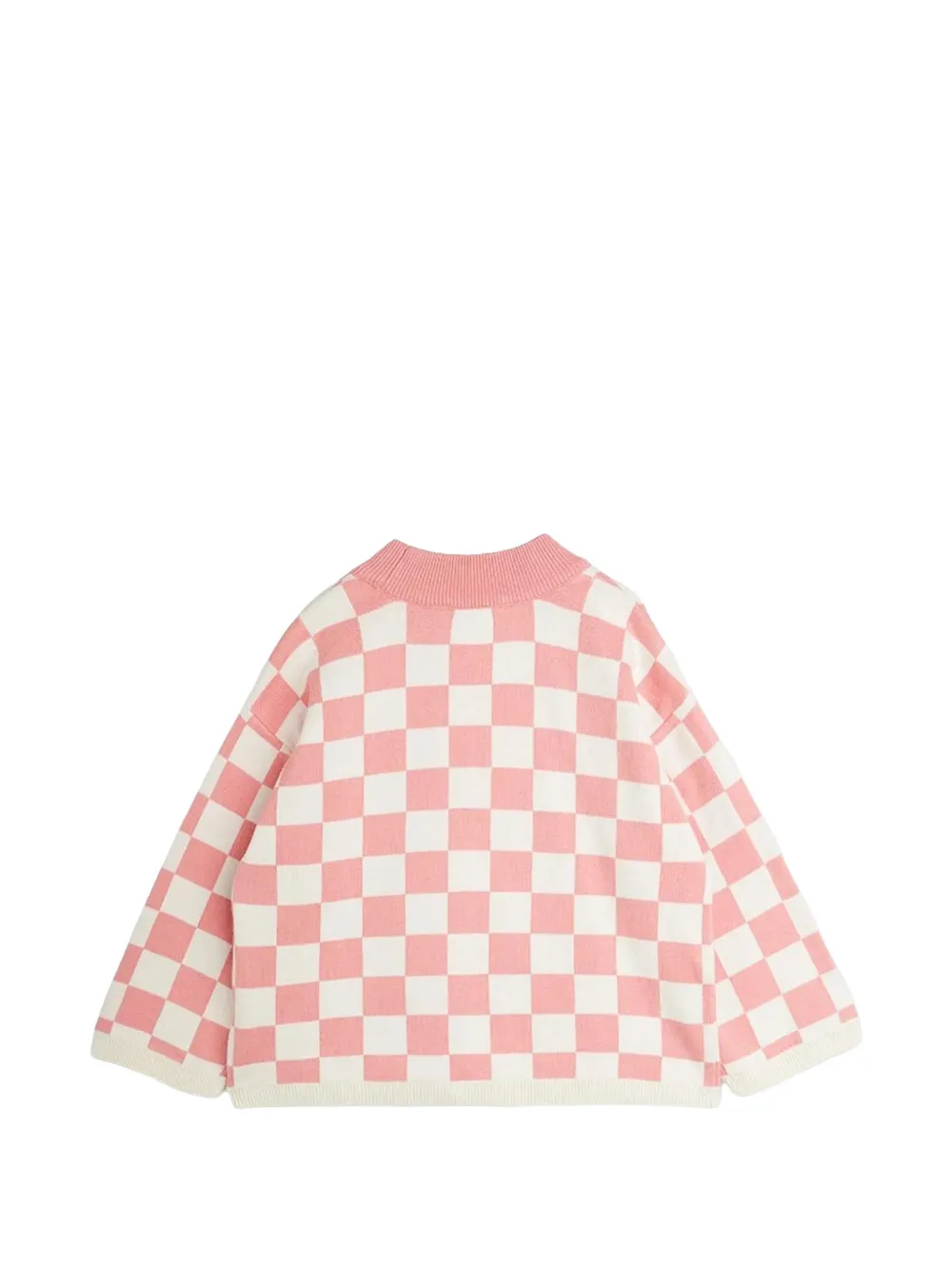 Mini Rodini Geruite trui Roze