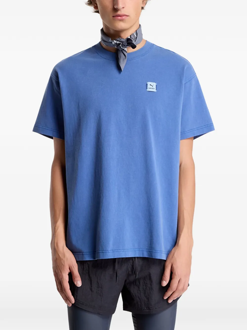PUMA x Saysky grafisch T-shirt Blauw
