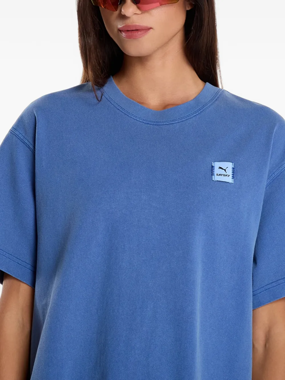 PUMA x Saysky grafisch T-shirt Blauw