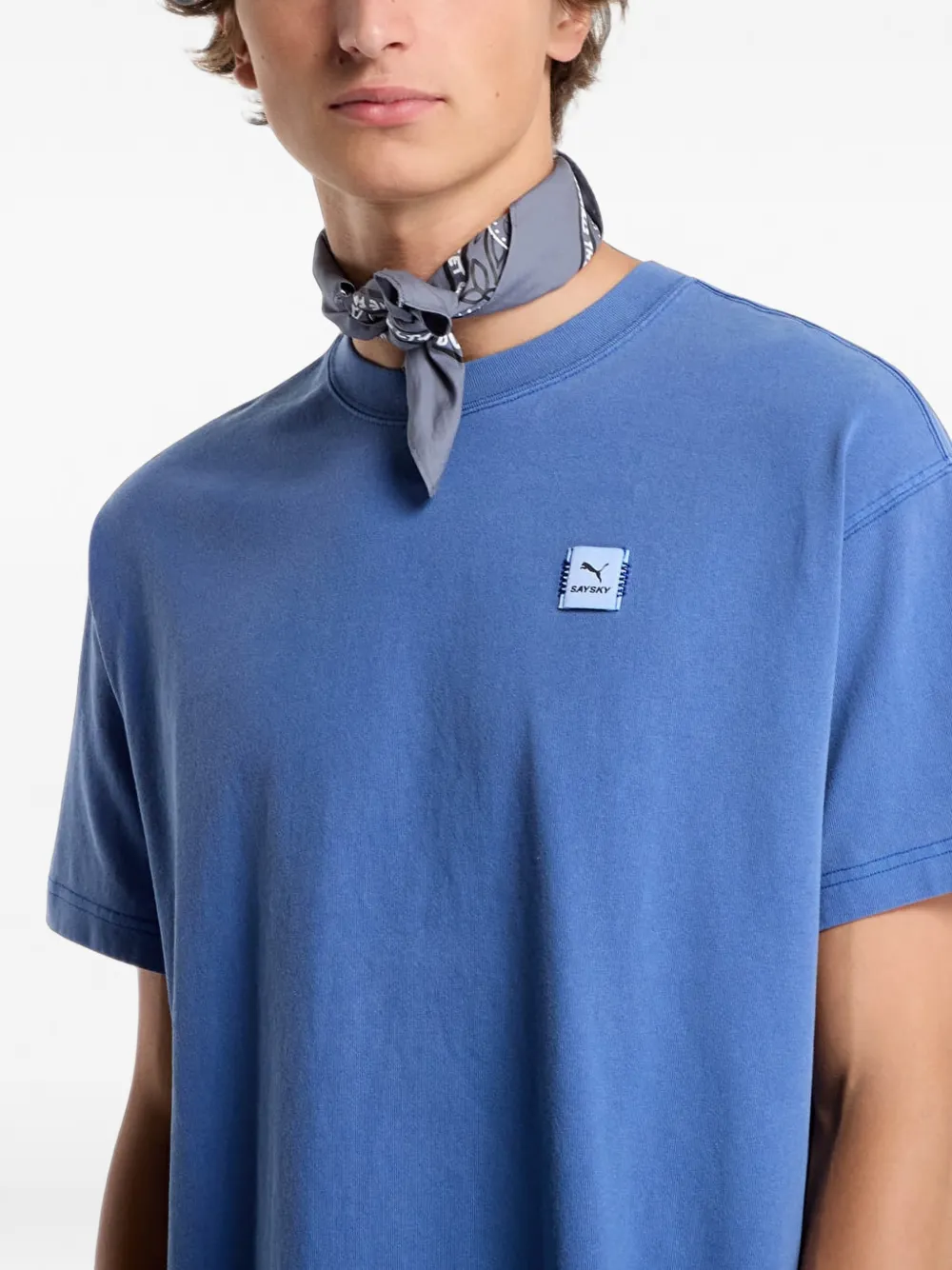 PUMA x Saysky grafisch T-shirt Blauw