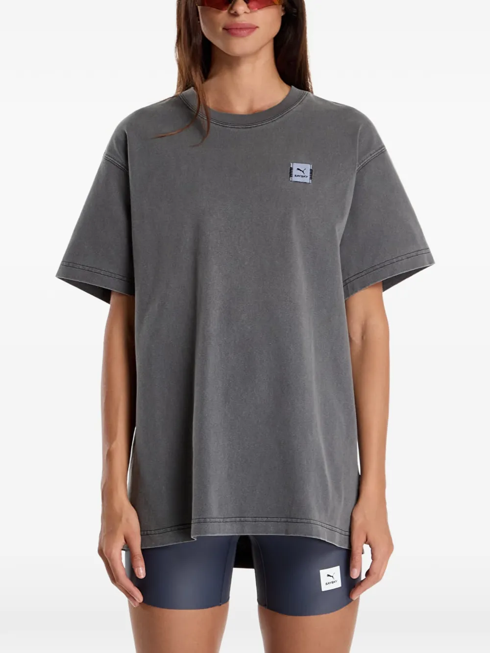PUMA x Saysky graphic-print T-shirt Grijs