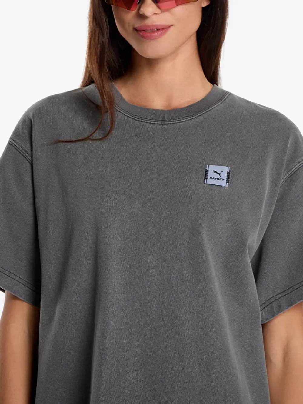 PUMA x Saysky graphic-print T-shirt Grijs