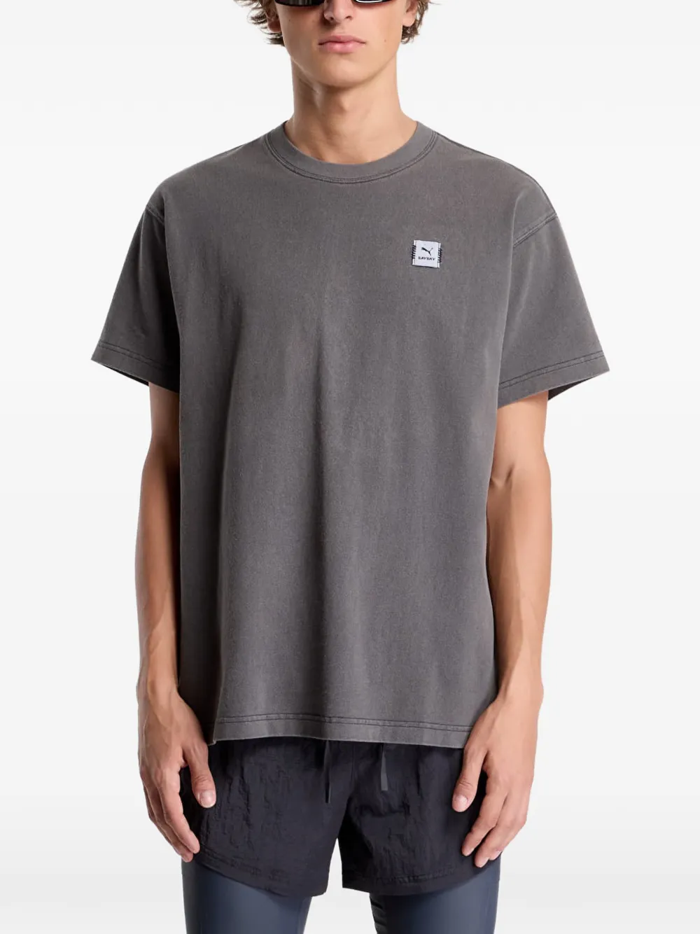 PUMA x Saysky graphic-print T-shirt Grijs