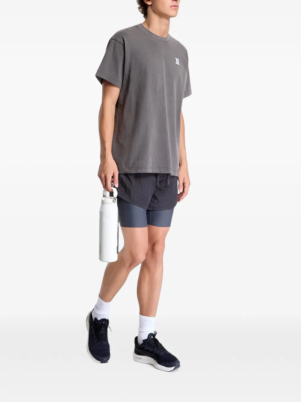 PUMA x Saysky graphic-print T-shirt Grijs