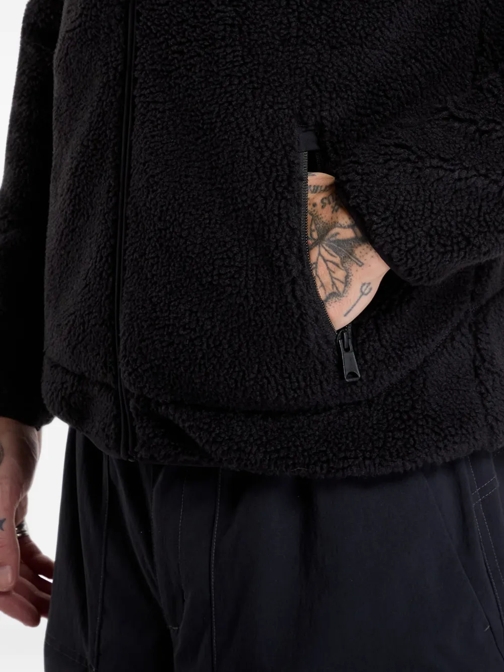Napapijri Yupik fleece trui met rits Zwart