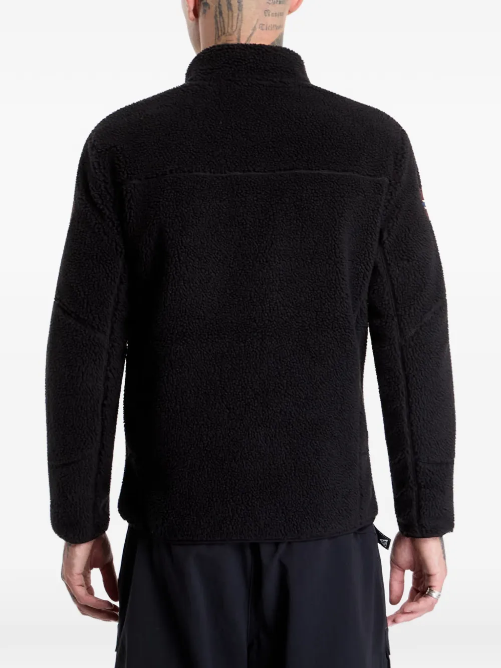 Napapijri Yupik fleece trui met rits Zwart