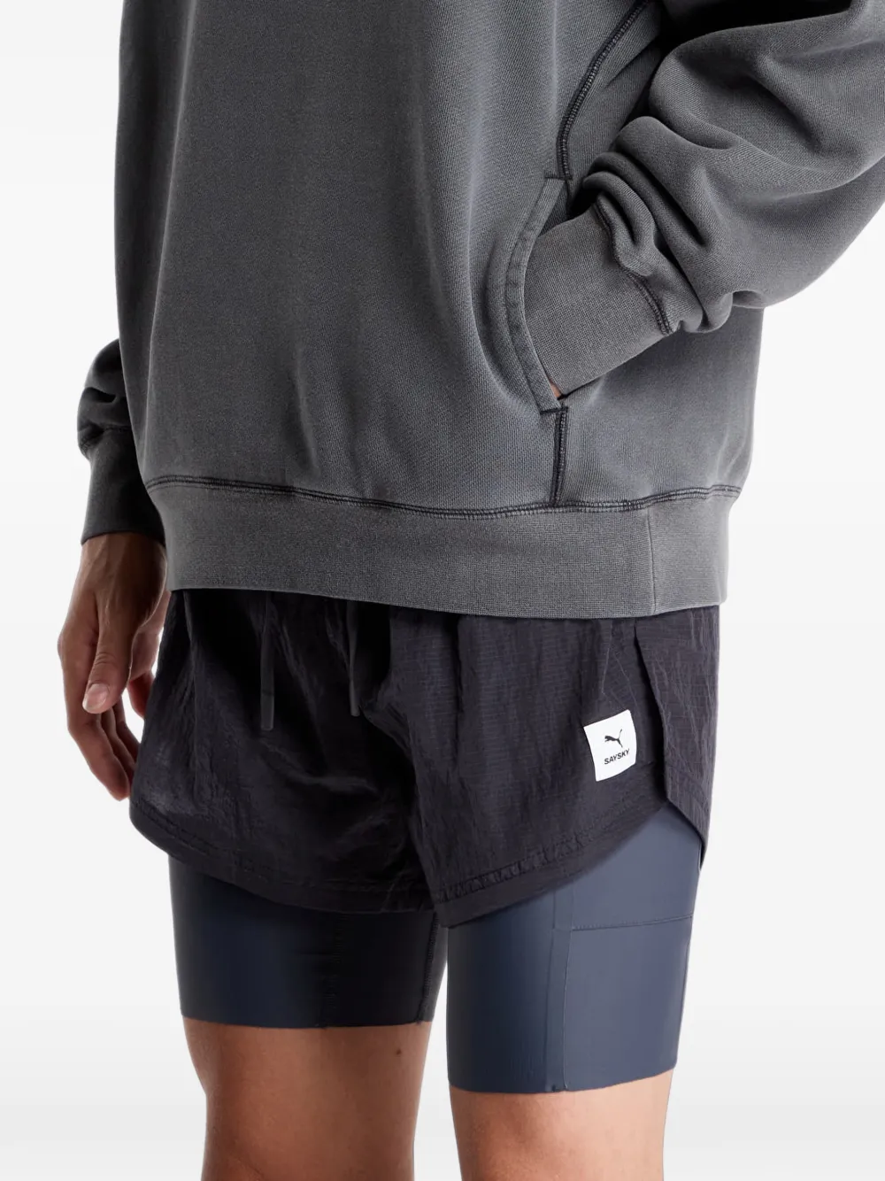 PUMA x Saysky hoodie met grafische print Grijs