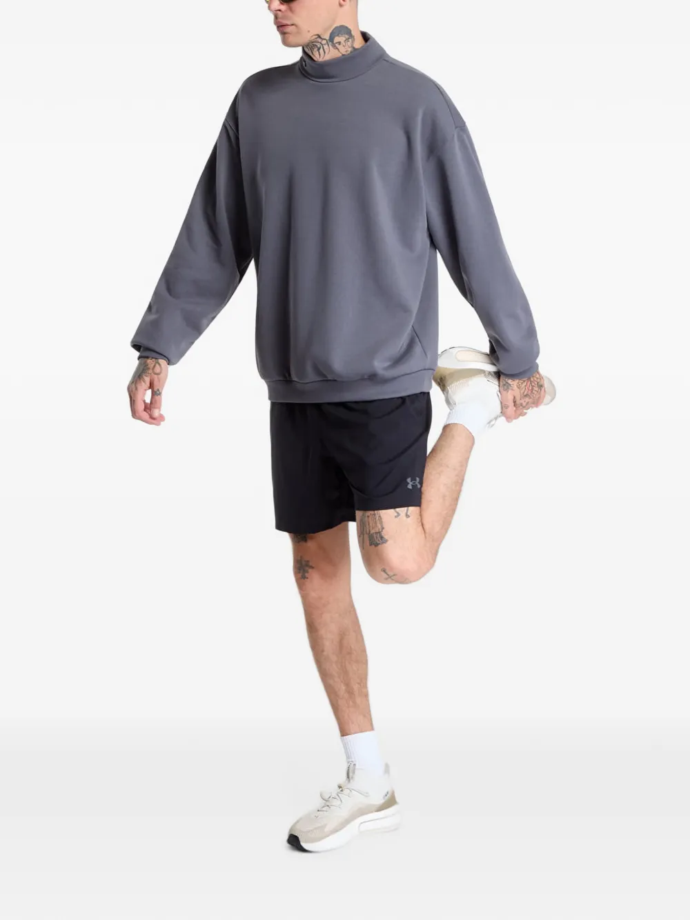 Under Armour Zware trui met hoge hals Grijs