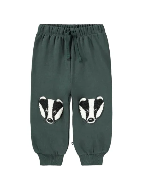 Molo Simeon badger-patch track pants