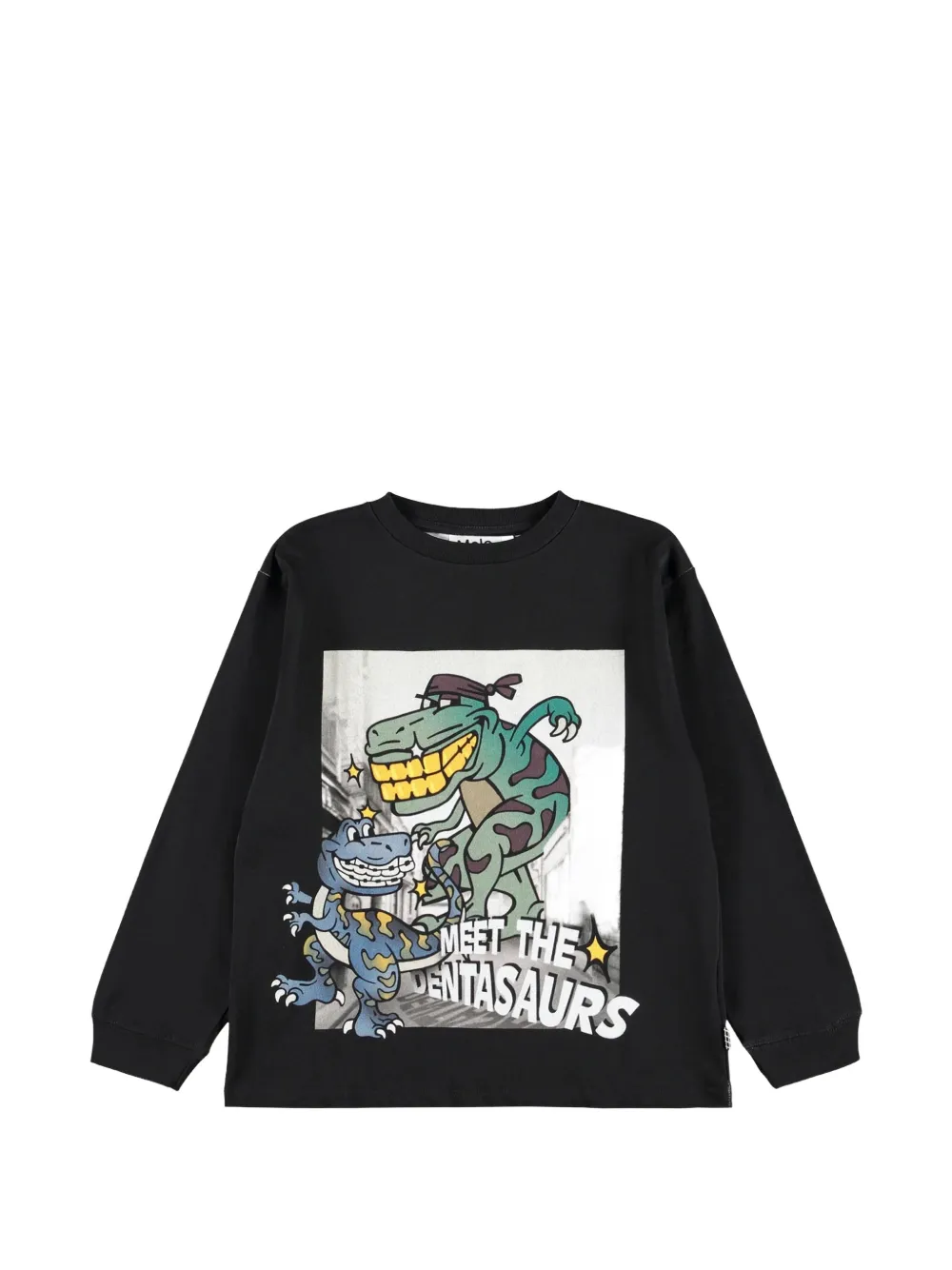 Molo Rube graphic-print long-sleeve T-shirt - Nero