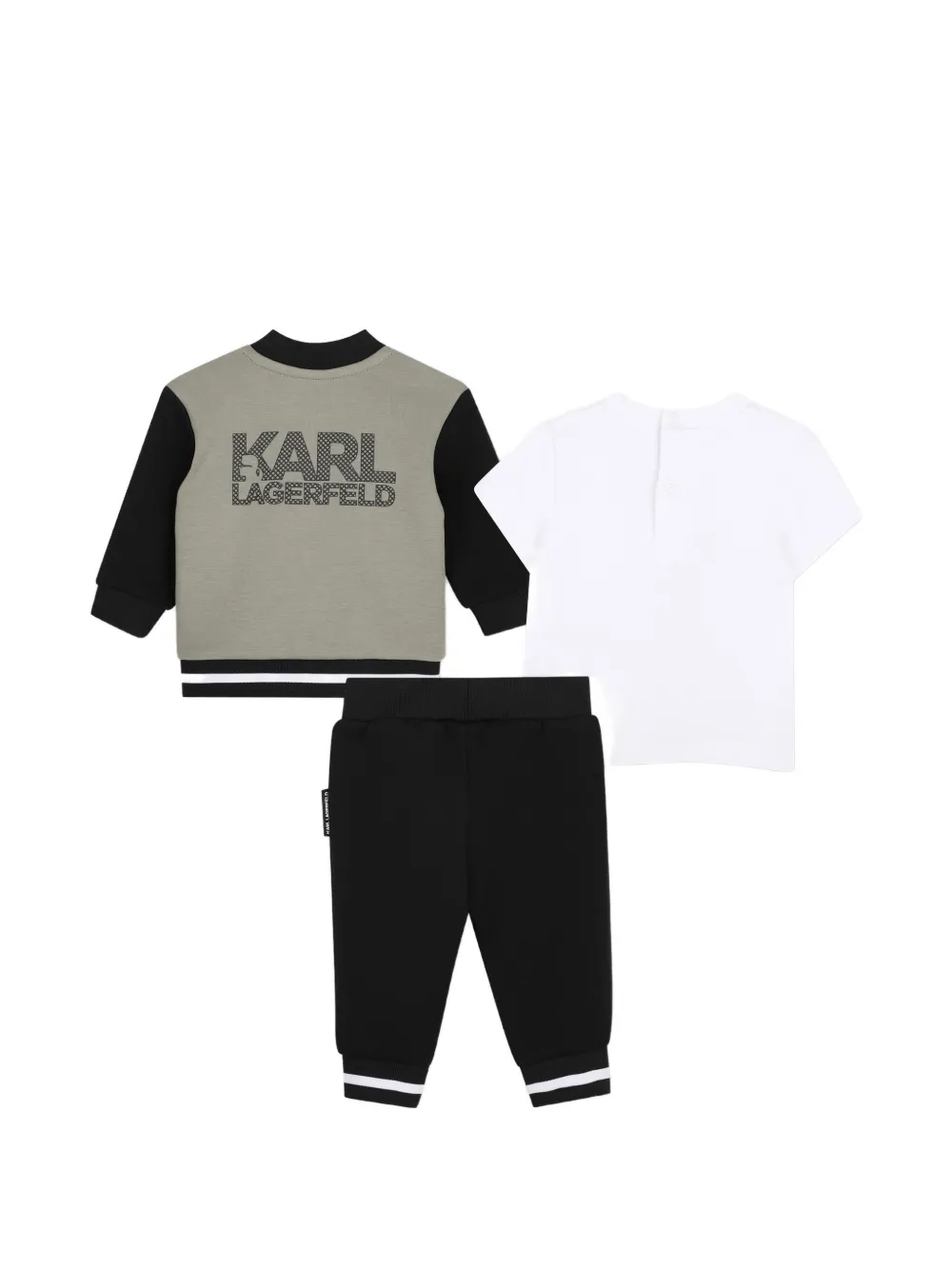 Karl Lagerfeld Kids Trainingspak met logoprint Grijs