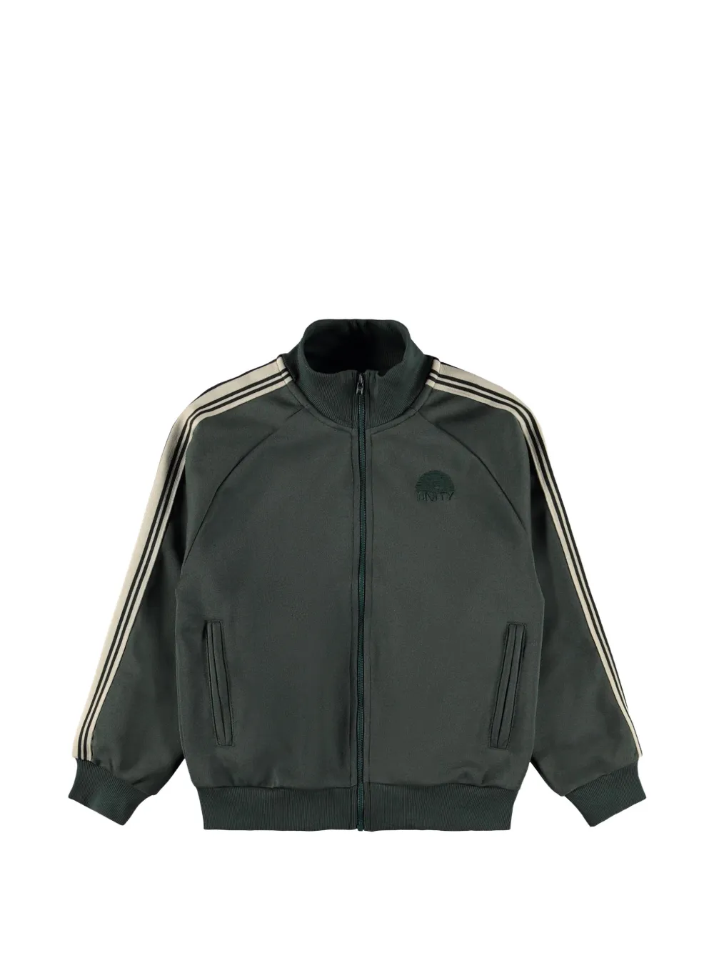 Molo Meracer side-stripe zip-up sweatshirt - Verde