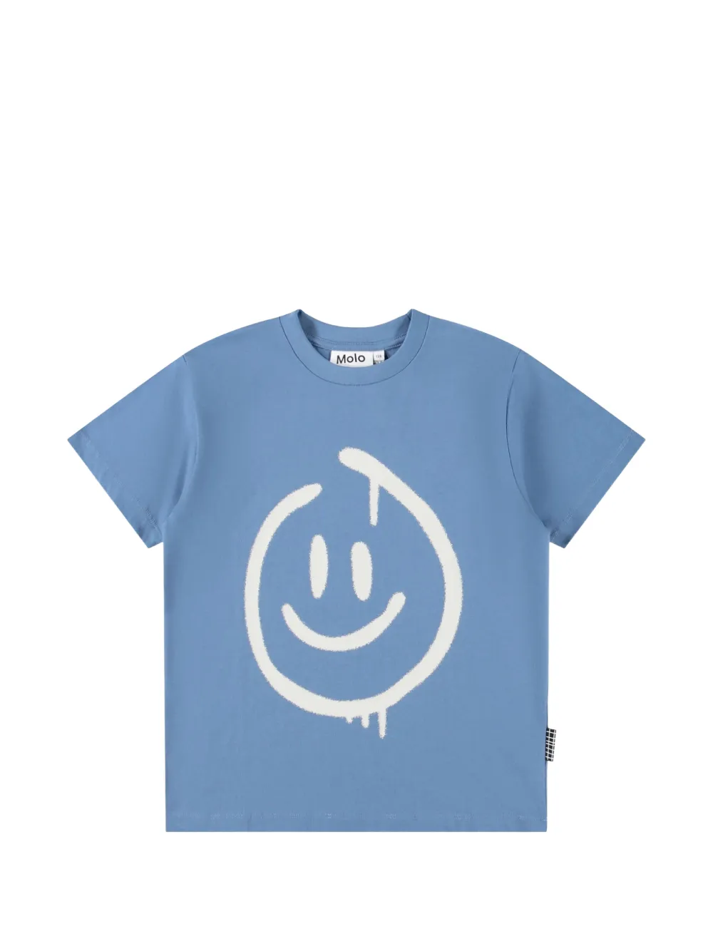 Molo Riley smiley-print T-shirt - Blu