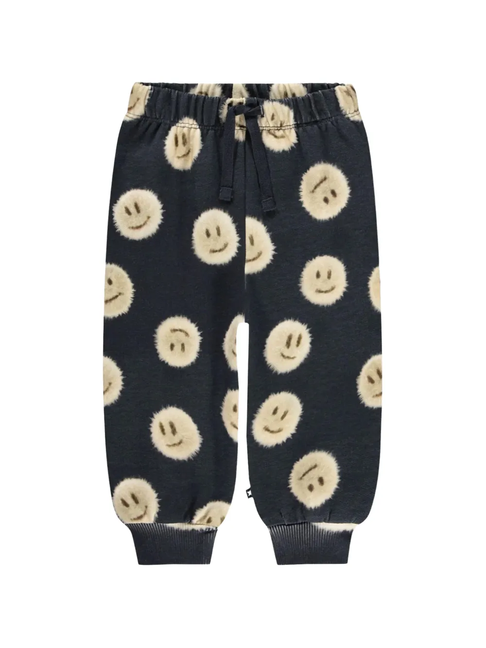 Molo Simeon smiley-print track pants - Blu
