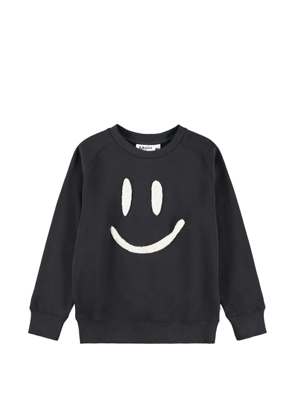 Molo Mike smiley-patch sweatshirt - Nero