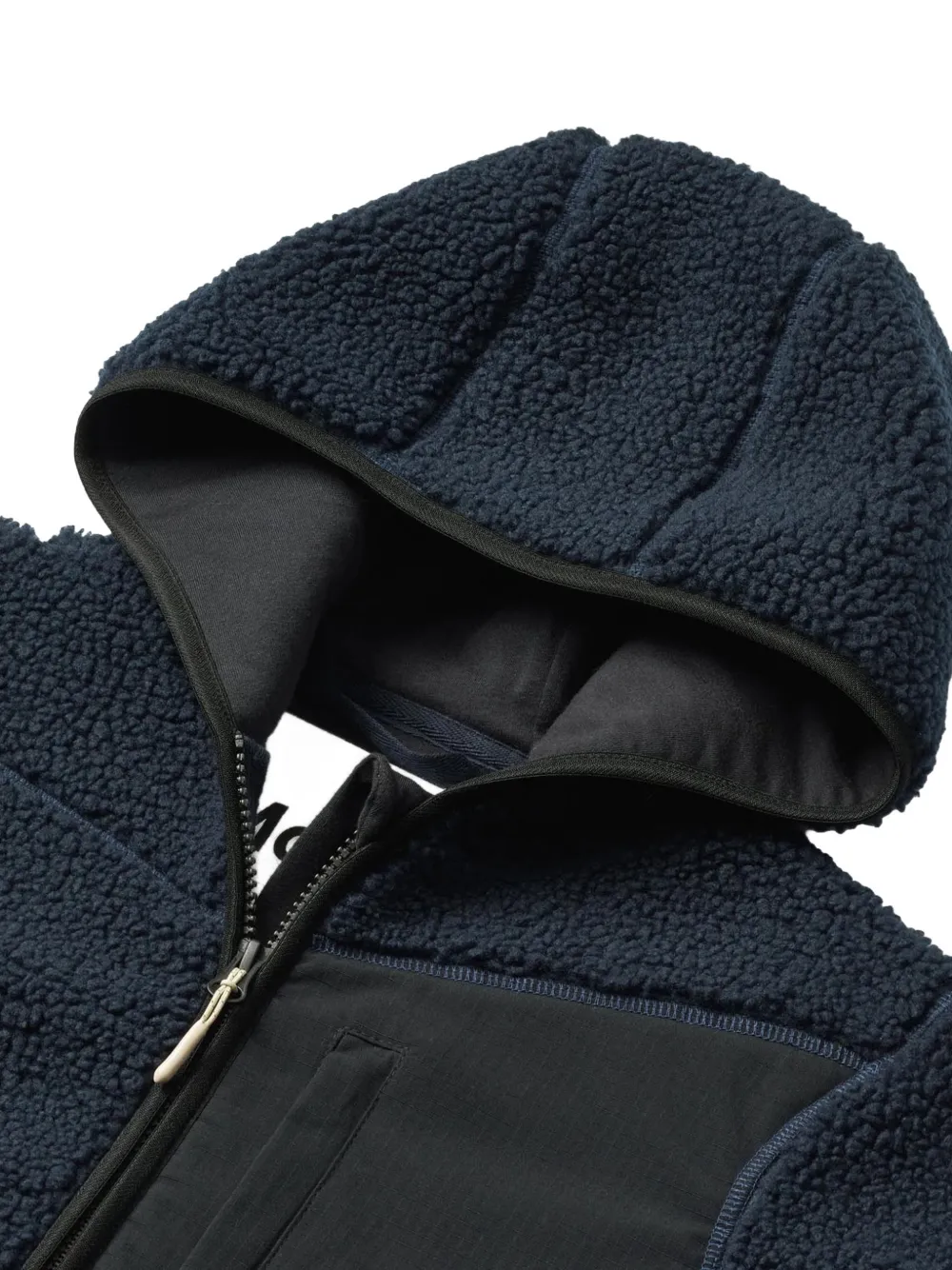 Molo Uberto fleece hoodie met rits Blauw