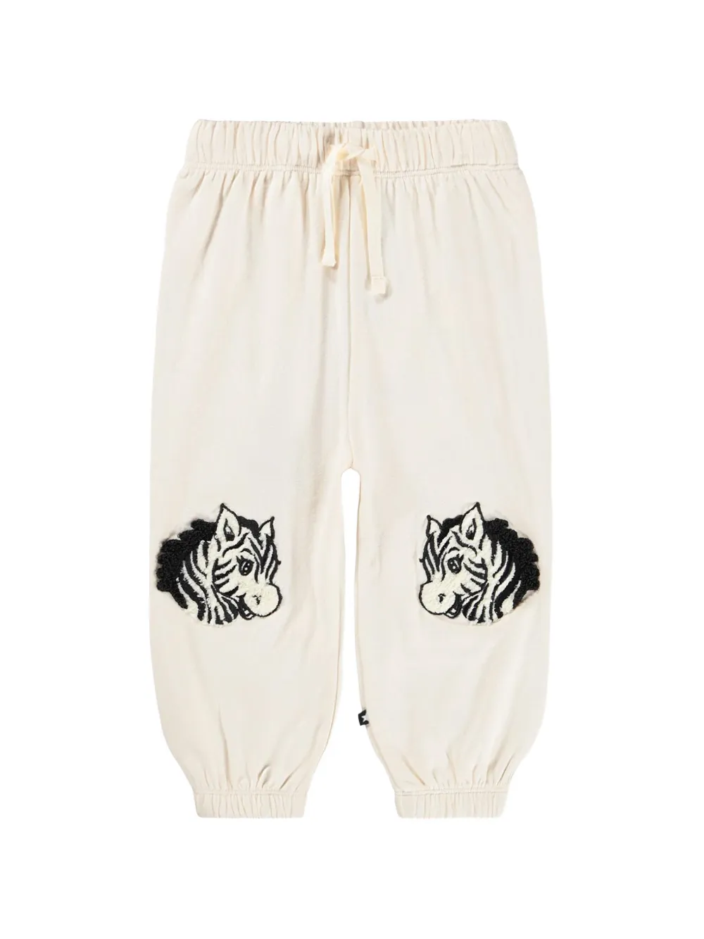 Molo Simon chenille zebra track pants - Bianco