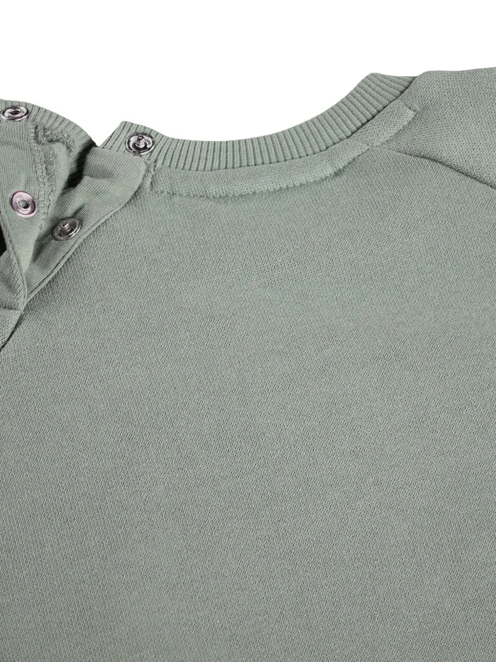 Molo Disc sweater met bouclé-patch en raglanmouwen Grijs