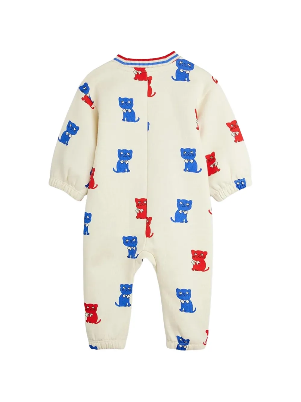 Mini Rodini Babypakje met kattenprint Wit