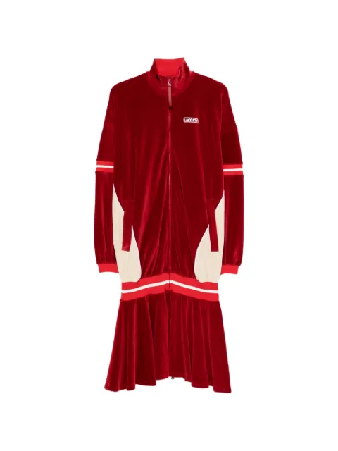 Lacoste zip-up velvet mini dress