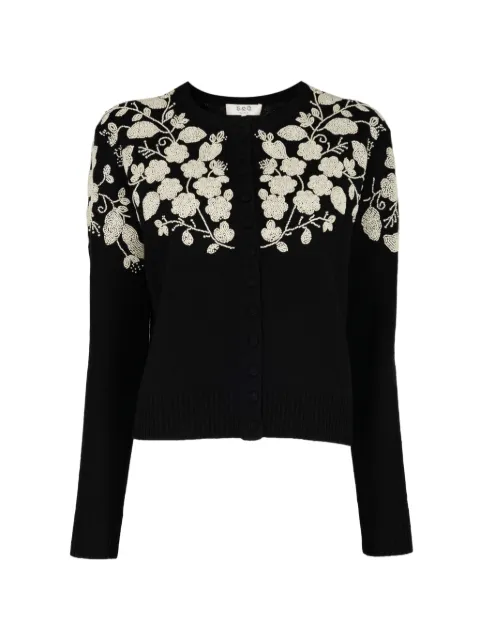 Sea Shiloh bead-embellished cardigan