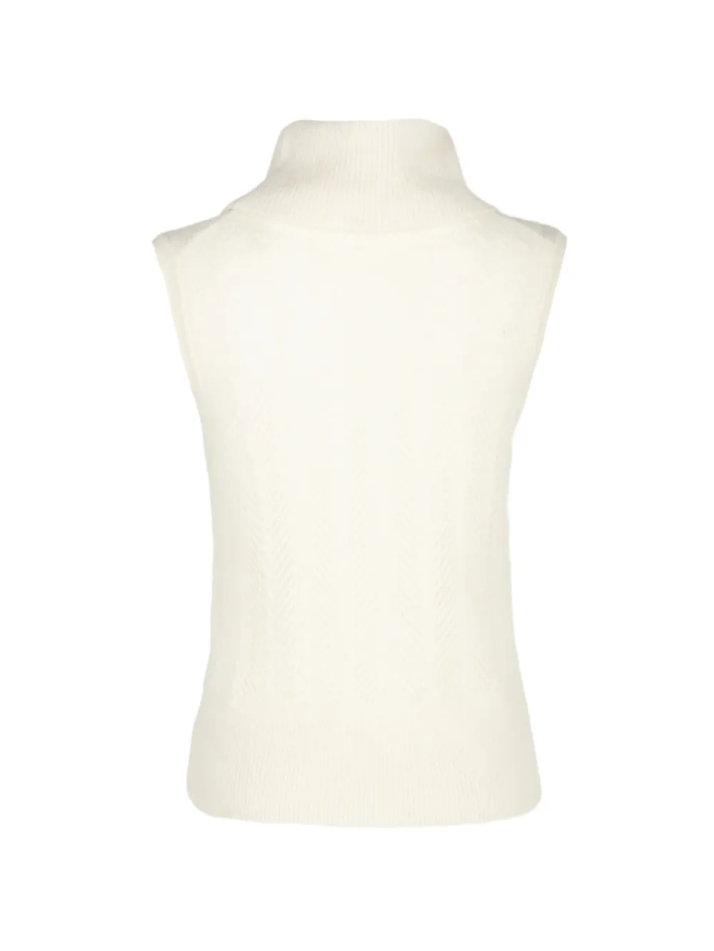 Veronica Beard Mazzy gebreide top met chevron-patroon Beige