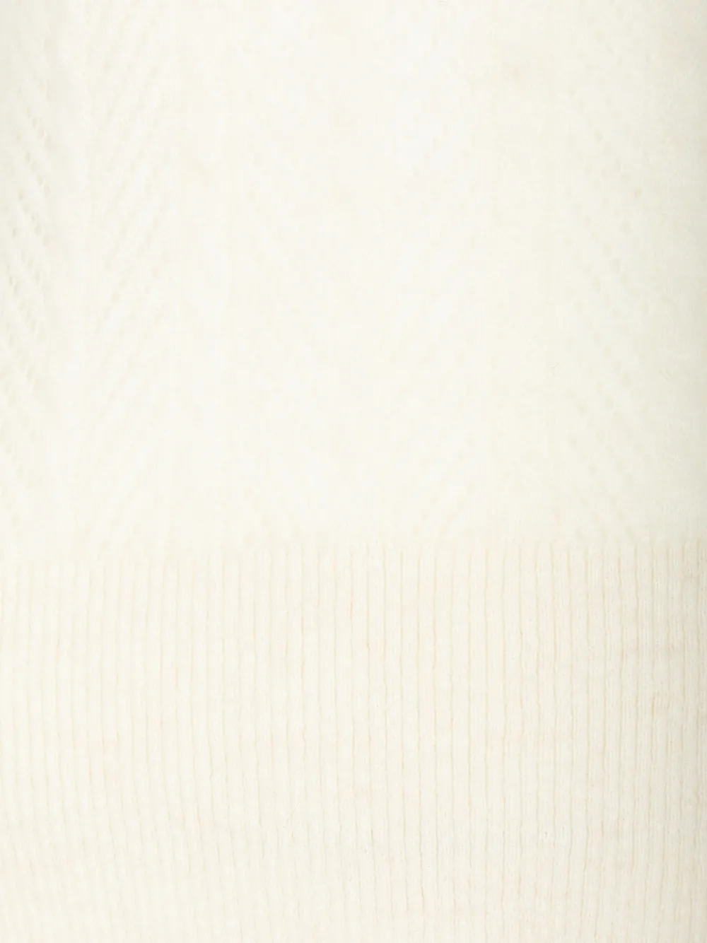 Veronica Beard Mazzy gebreide top met chevron-patroon Beige