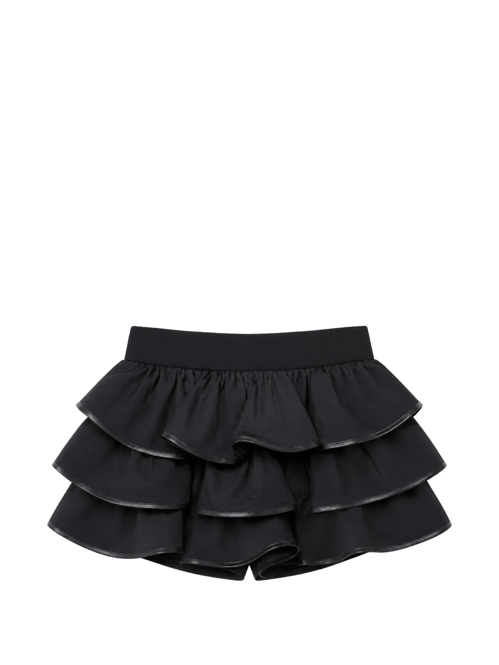 Elisabetta Franchi La Mia Bambina ruffled tiered shorts - Nero