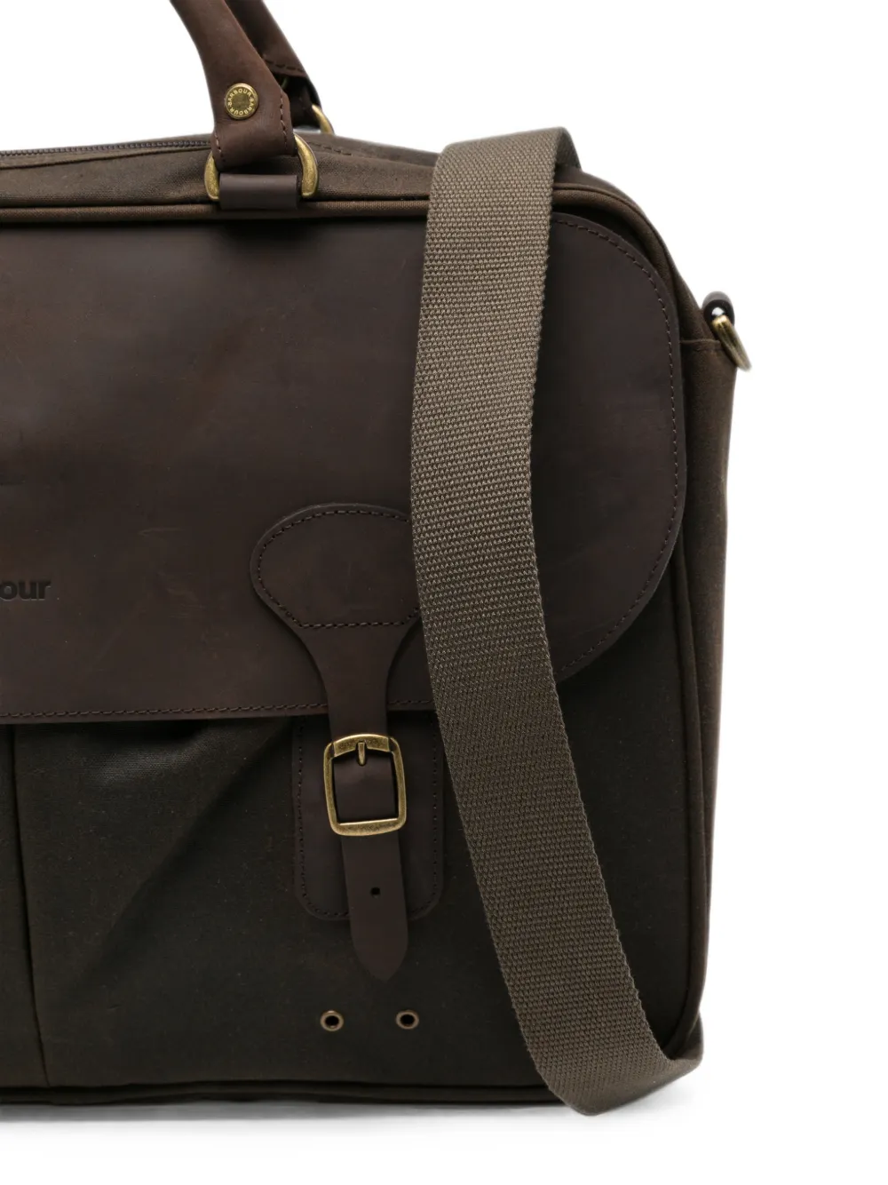 Barbour Aktetas met gespsluiting Groen