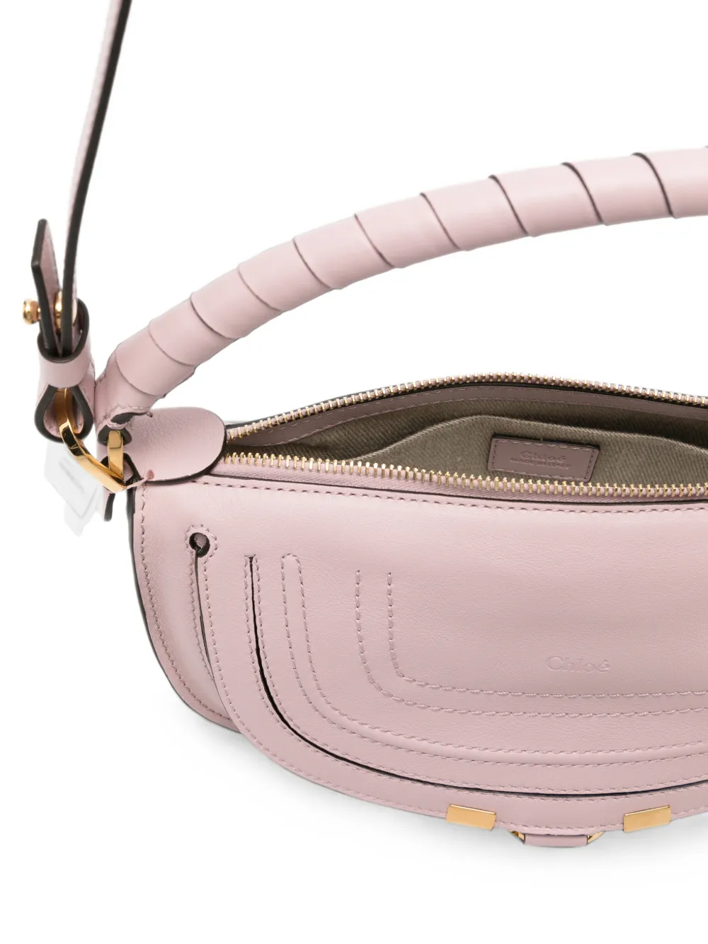 Chloé Marcie leren shopper Roze