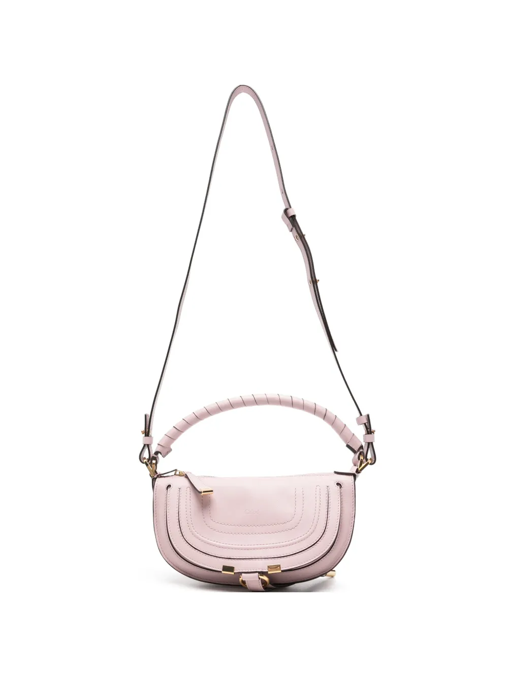 Chloé mini Marcie leather tote bag - Rosa