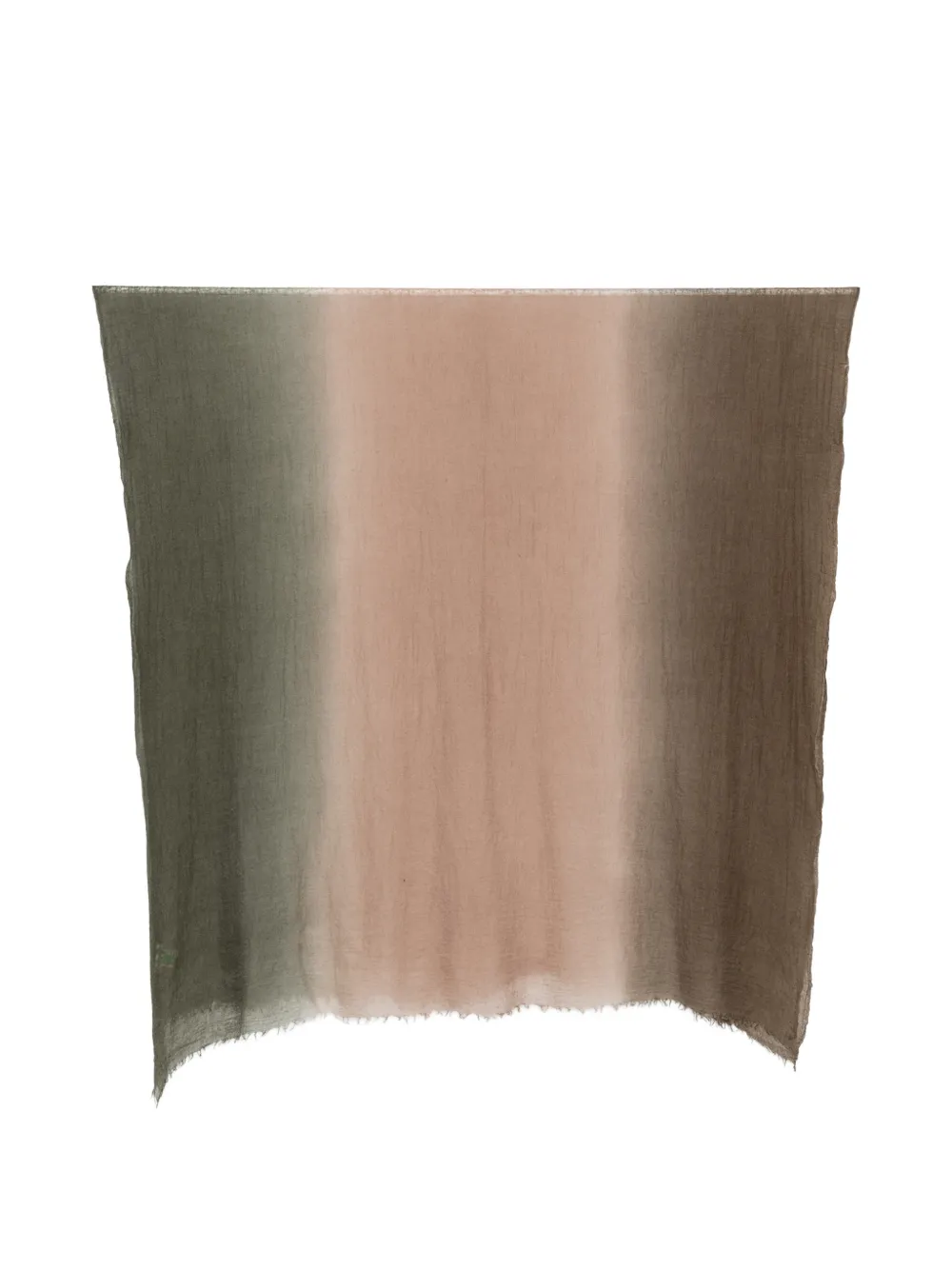 MIRROR IN THE SKY gradient-effect frayed scarf - Toni neutri