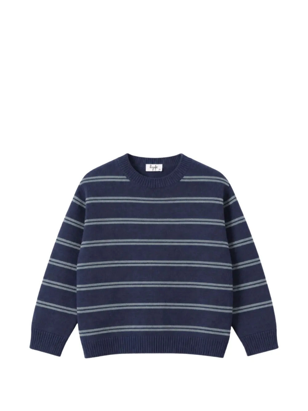 Il Gufo striped wool sweater - Bleu Il Gufo striped wool sweater - Bleu