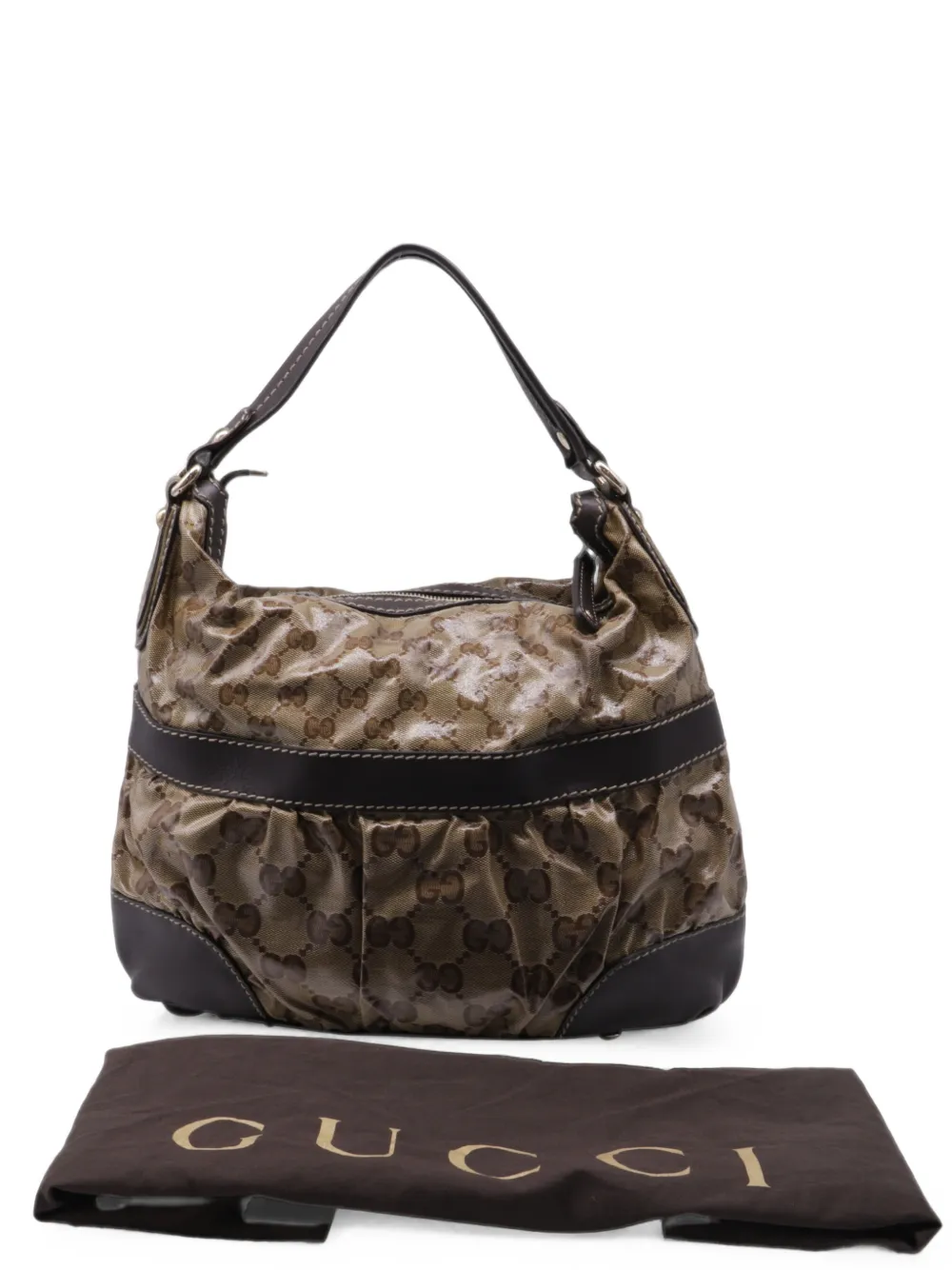 Gucci Pre-Owned GG Crystal shoulder bag - Neutrals