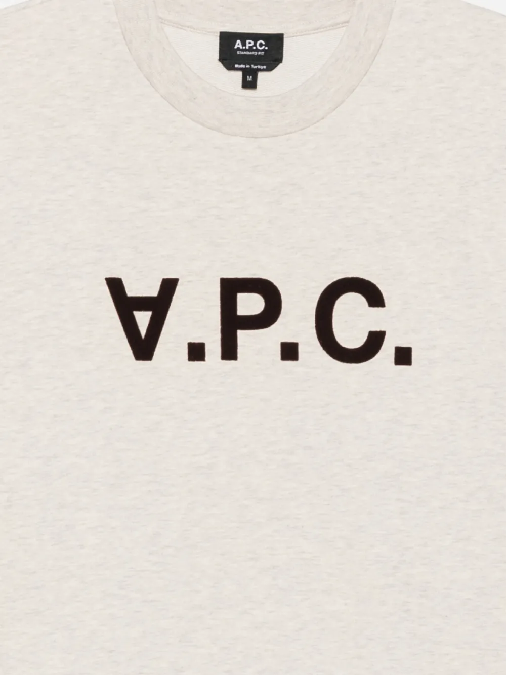 A.P.C. trui met logo-print Beige