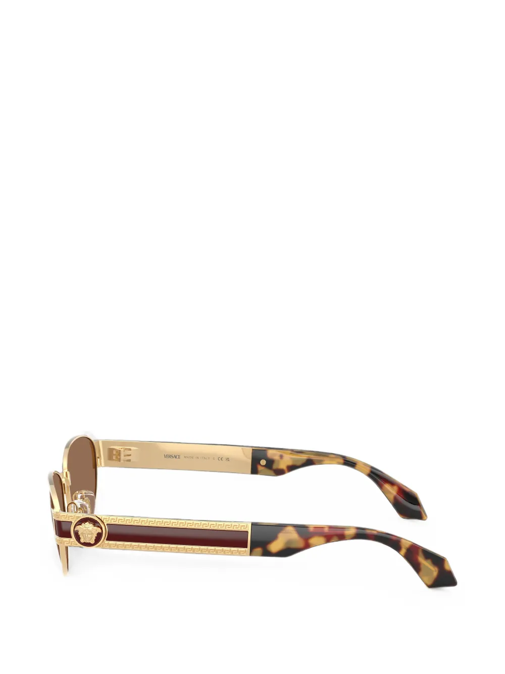 Versace Eyewear Greca Medusa zonnebril met cat-eye-montuur Goud