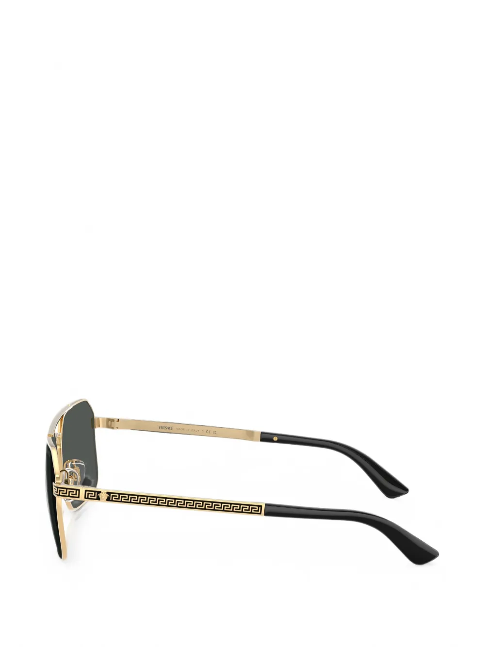 Versace Eyewear Greca Medusa zonnebril met rechthoekig montuur Goud