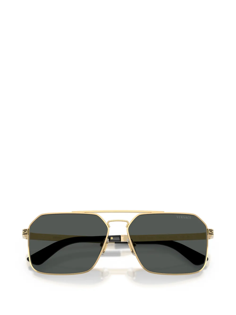 Versace Eyewear Greca Medusa zonnebril met rechthoekig montuur Goud