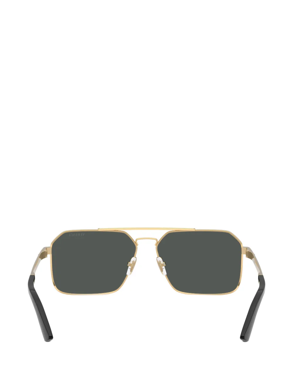 Versace Eyewear Greca Medusa zonnebril met rechthoekig montuur Goud