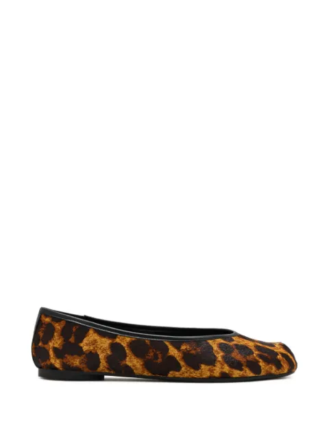 Schutz Yummi leopard-print split-toe ballet flats